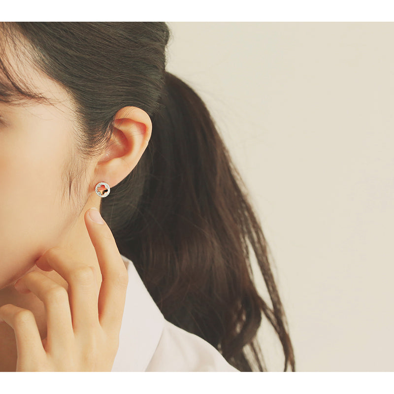 OST - Elegant Flower Cubic Earrings