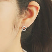 OST - Elegant Flower Cubic Earrings - OST - Jewelry - Harumio