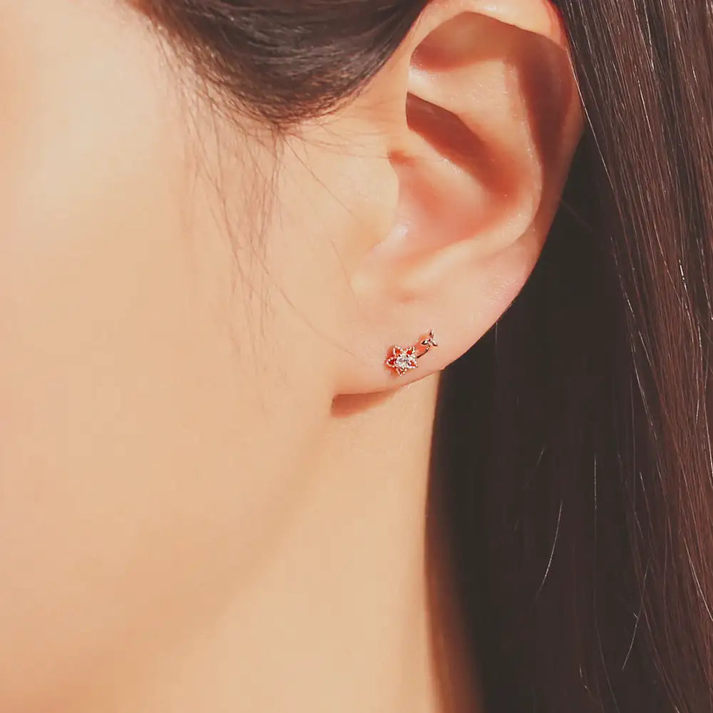 OST - Spring Scent Butterfly Flower Earrings Set - OST - Jewelry - Harumio