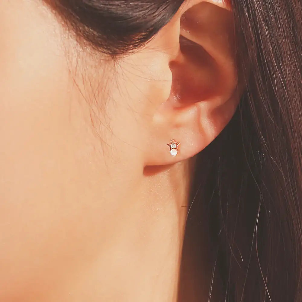 OST - Night Sky Stars and Moon Earrings Set - OST - Jewelry - Harumio