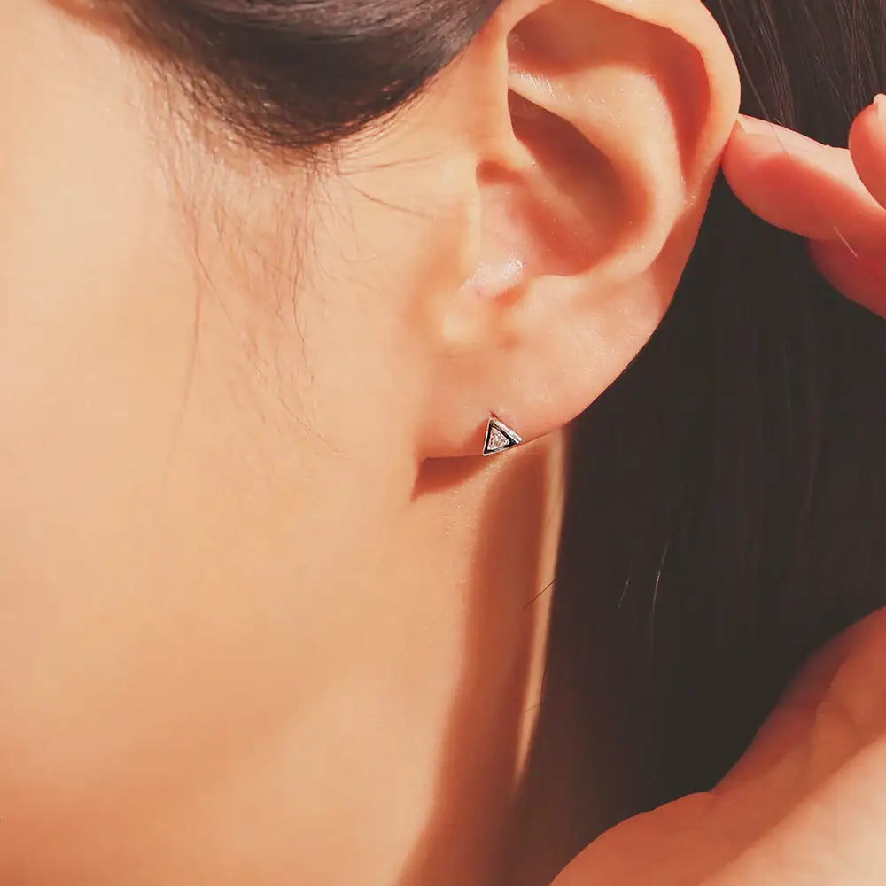 OST - Simple Shape Silver Earrings Set - OST - Jewelry - Harumio