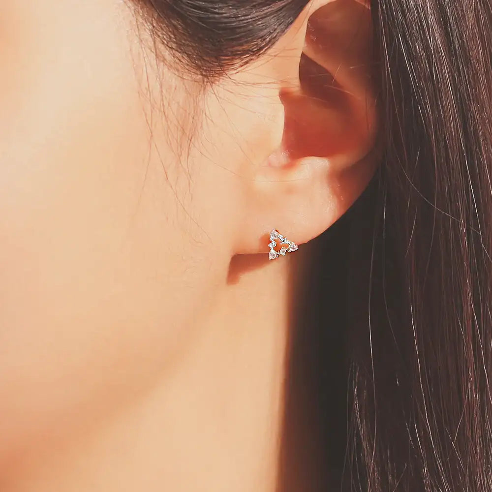 OST - Simple Shape Silver Earrings Set