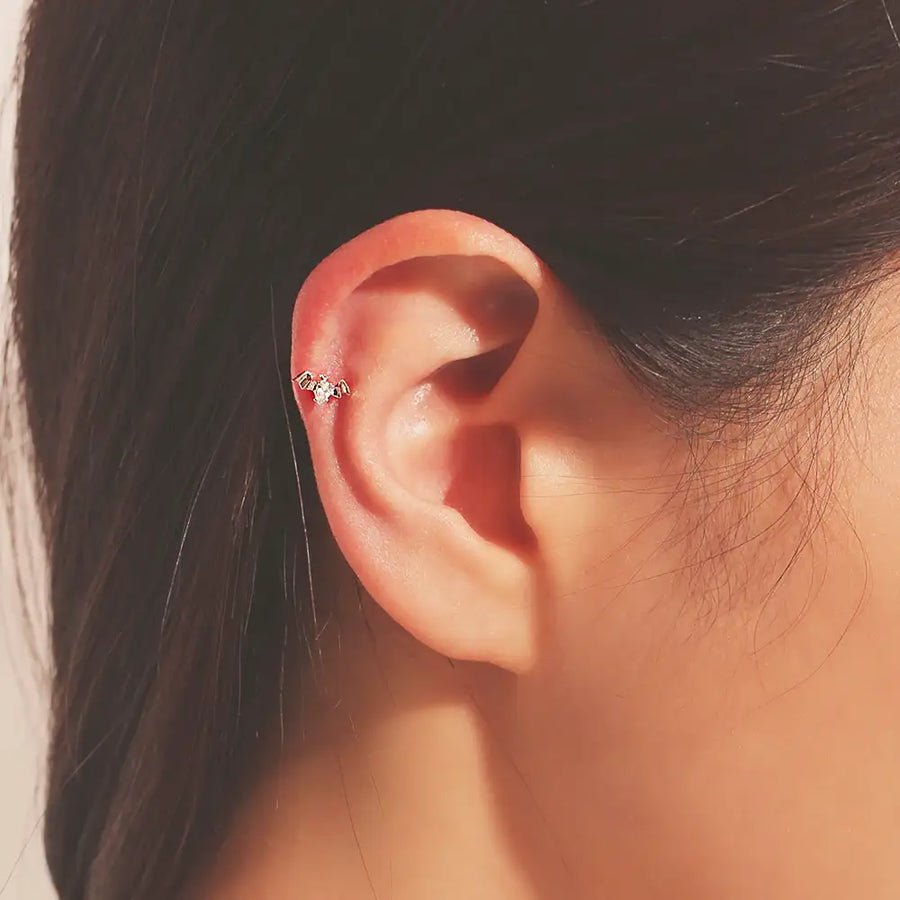 OST - Halloween Pumpkin Ear Piercing Set - OST - Jewelry - Harumio