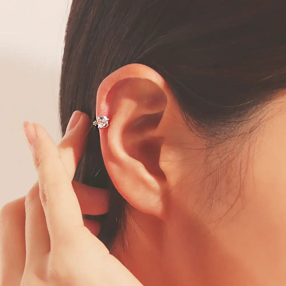 OST - Pink Love Heart Ear Piercing - OST - Jewelry - Harumio