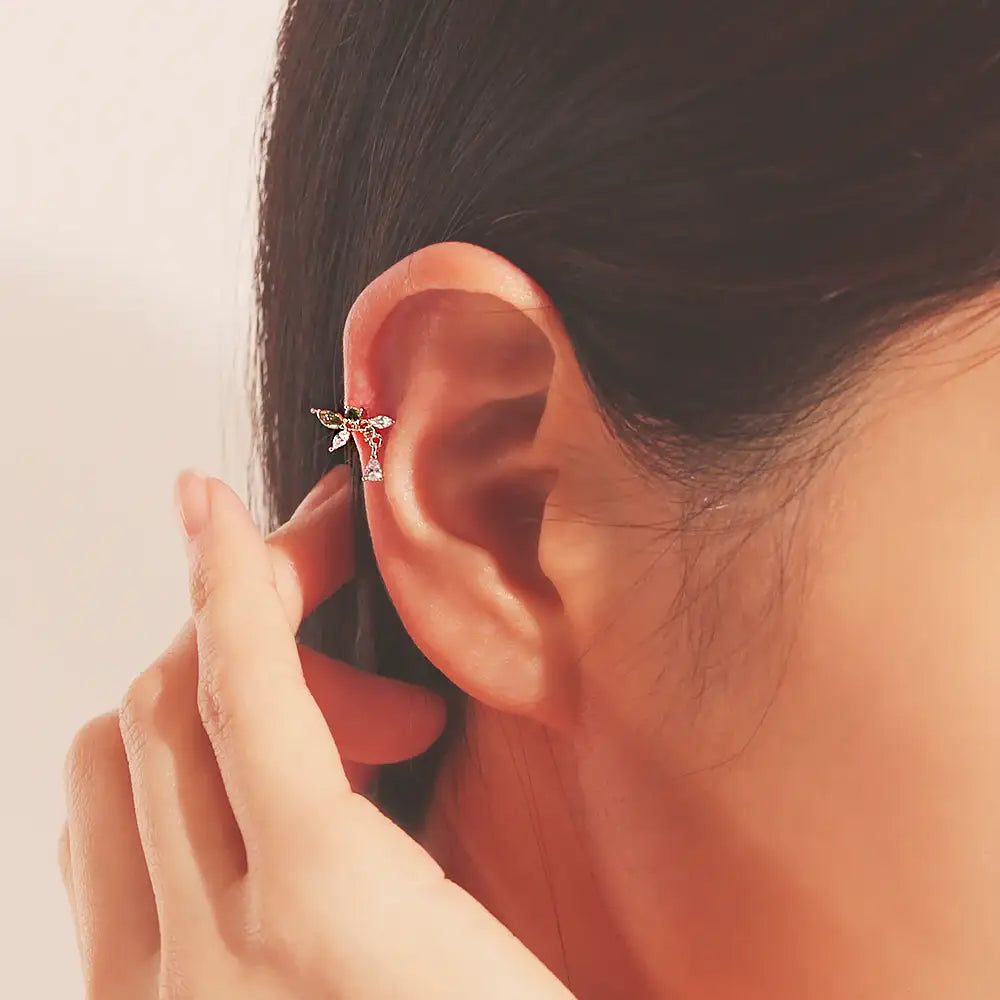 OST - Butterfly Flower Ear Piercing Set - OST - Jewelry - Harumio
