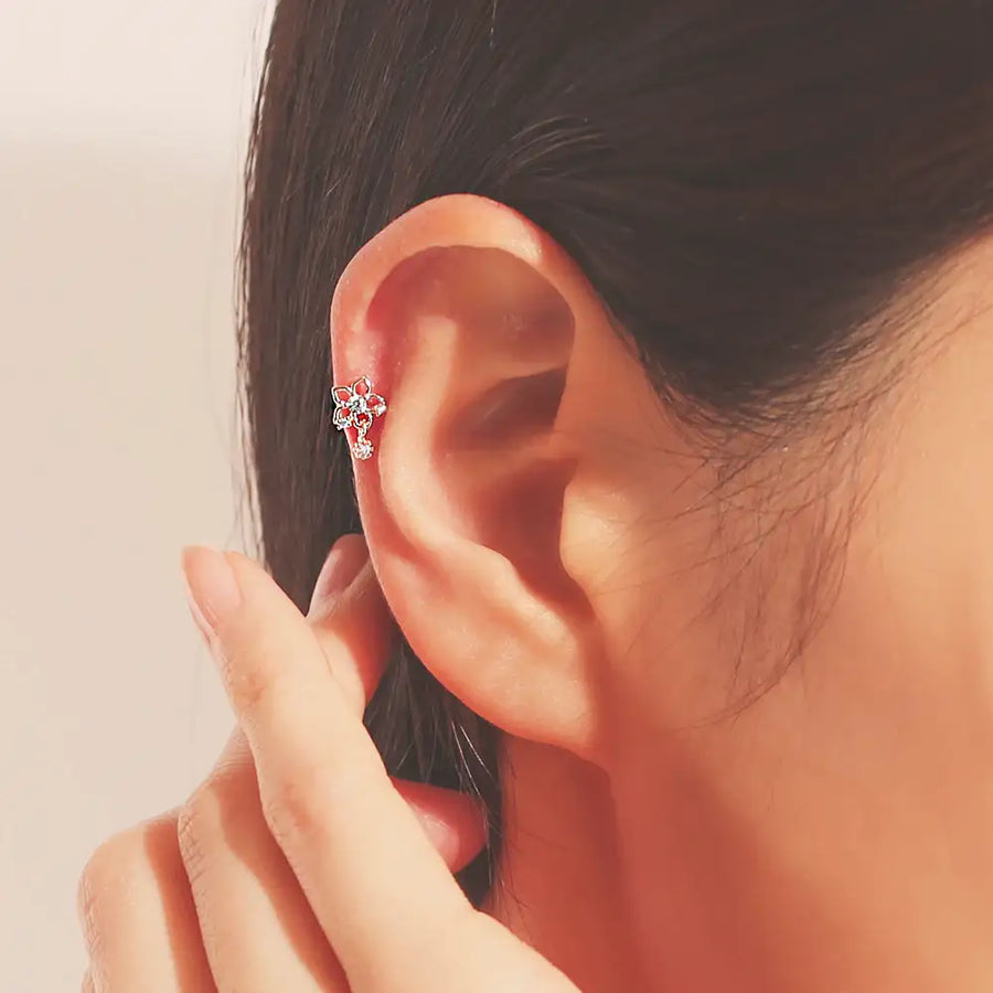 OST - Gorgeous Flower Ear Pierce Set - OST - Jewelry - Harumio