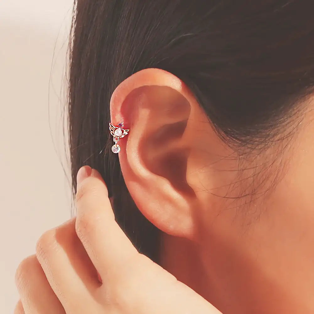 OST - Wing Point Ear Pierce Set - OST - Jewelry - Harumio