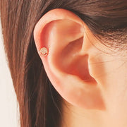 OST - Smiley Rose Gold Ear Pierce - OST - Jewelry - Harumio