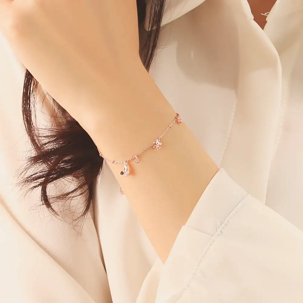 OST - Spring Flower Rose Gold Bracelet - OST - Jewelry - Harumio