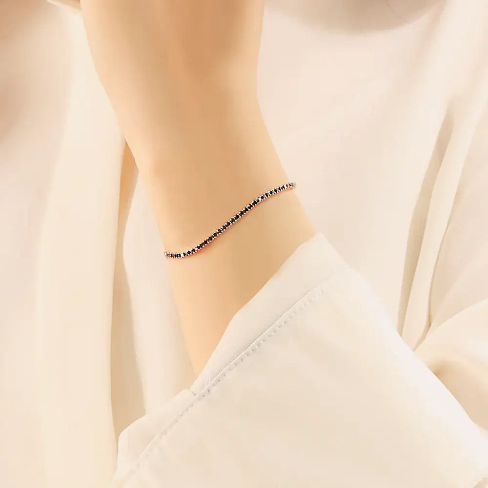 OST - Mini Black Chain Rose Gold Bracelet