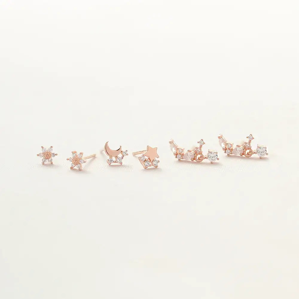 OST - Glowing Starry Sky Earrings Set - OST - Jewelry - Harumio