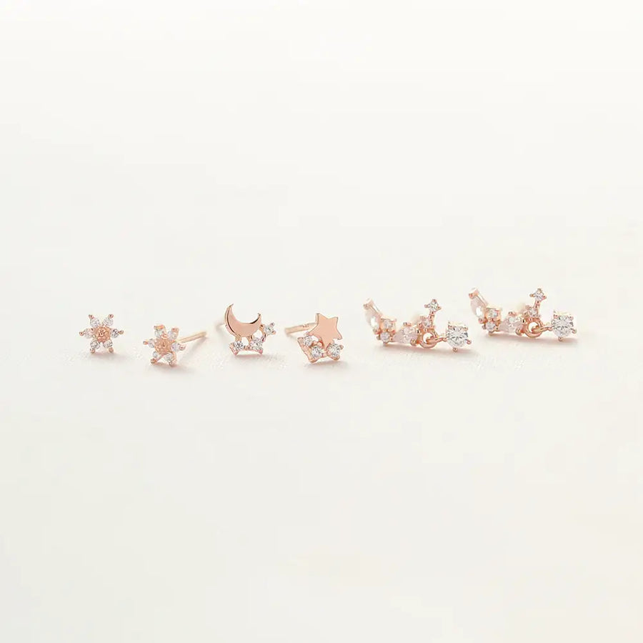 OST - Glowing Starry Sky Earrings Set - OST - Jewelry - Harumio