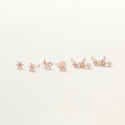 OST - Glowing Starry Sky Earrings Set