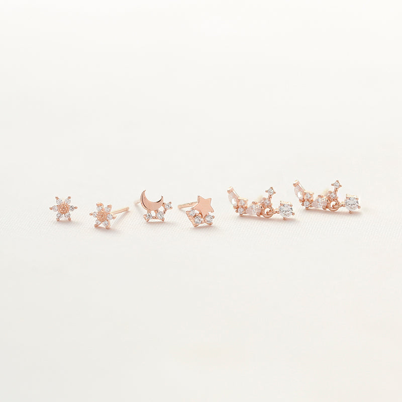 OST - Glowing Starry Sky Earrings Set