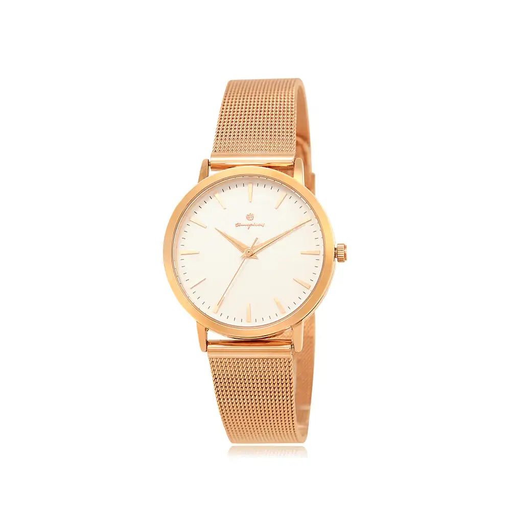OST - Simple Metal Frame Couple Mesh Watch - OST - Watch - Harumio