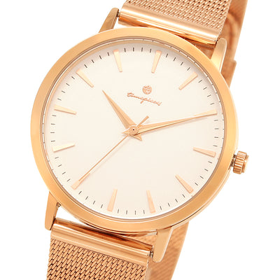OST - Simple Metal Frame Couple Mesh Watch