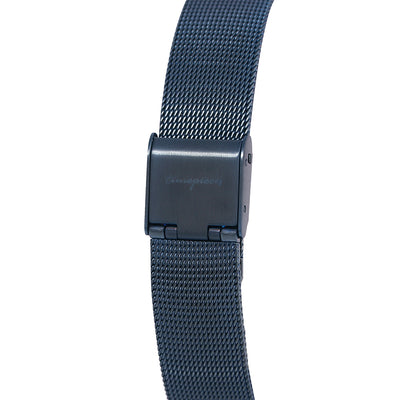OST - Simple Metal Frame Couple Mesh Watch
