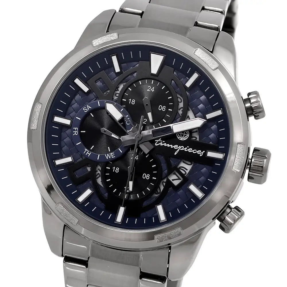 OST - Chic Navy Men's Multi-Function Metal Watch - OST - Watch - Harumio