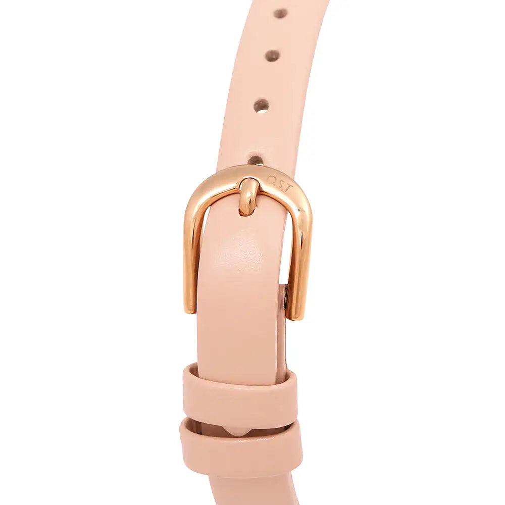OST - Feminine Cubic Leather Watch - OST - Watch - Harumio