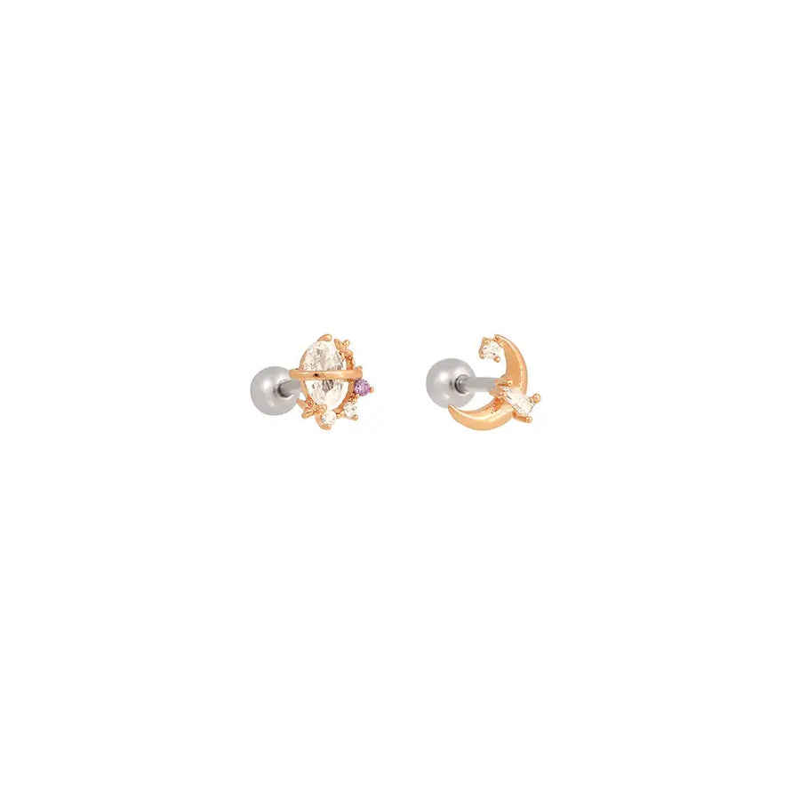 OST - Moonlight Poom Rose Gold Ear Pierce - OST - Jewelry - Harumio