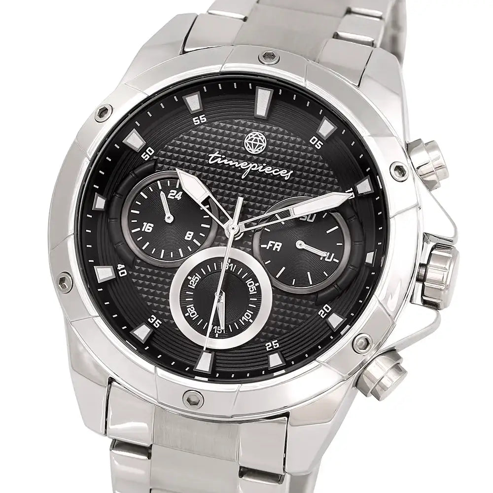 OST - Chic Black Men's Metal Watch