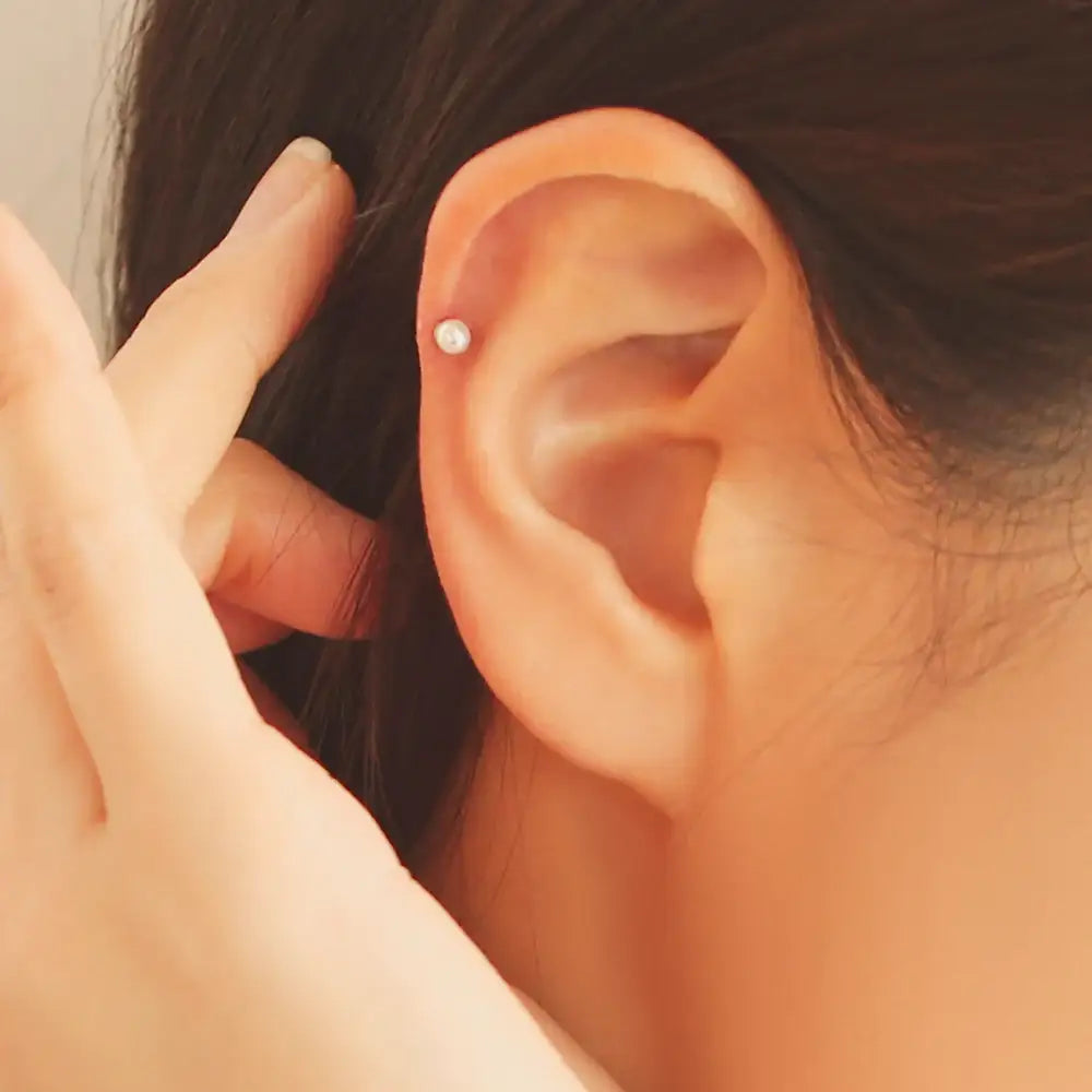 OST - Antique Frame Pearl Ear Pierce - OST - Jewelry - Harumio