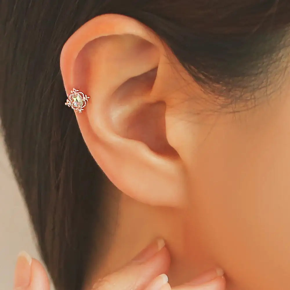 OST - Antique Frame Pearl Ear Pierce - OST - Jewelry - Harumio