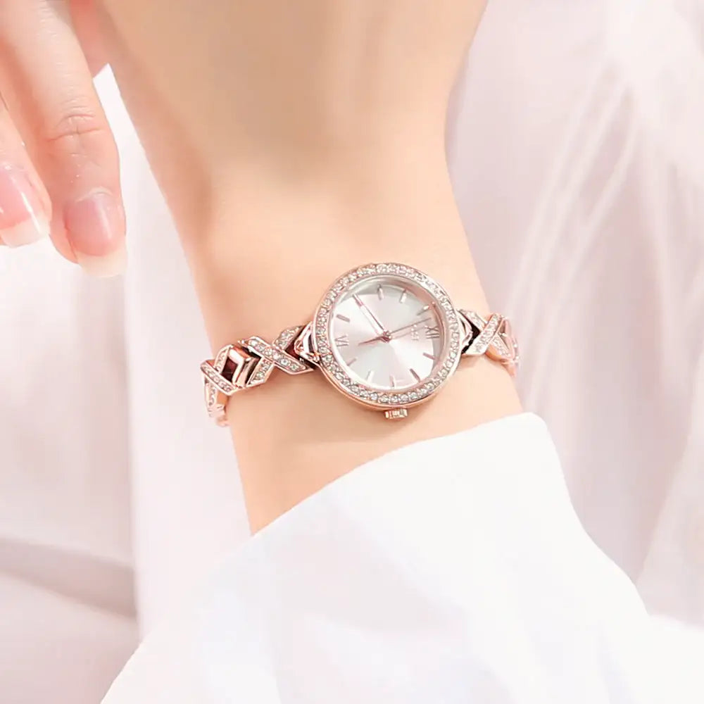 OST - Bling Cubic Women's Metal Watch