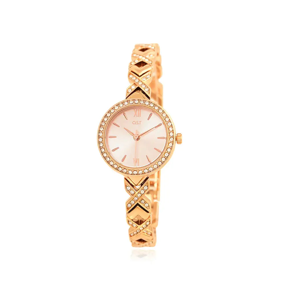 OST - Bling Cubic Women's Metal Watch