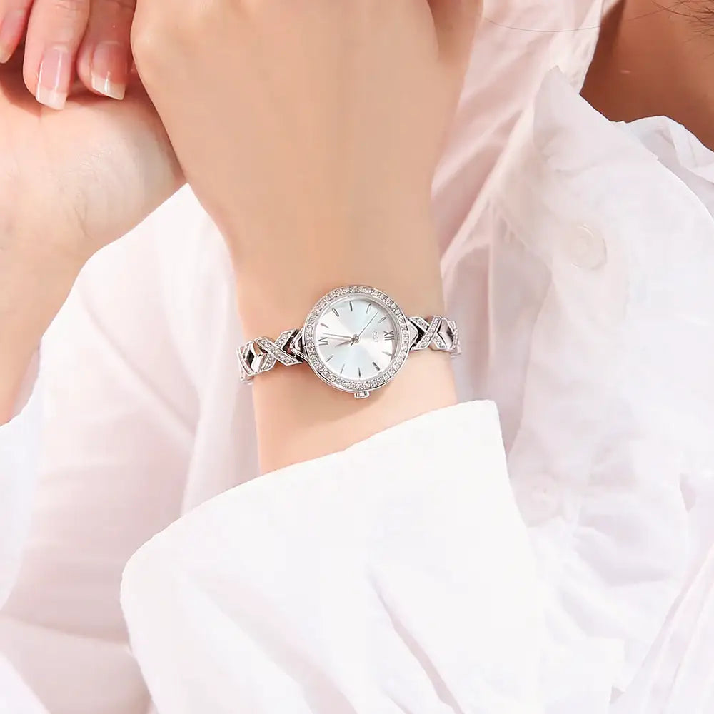 OST - Bling Cubic Women's Metal Watch