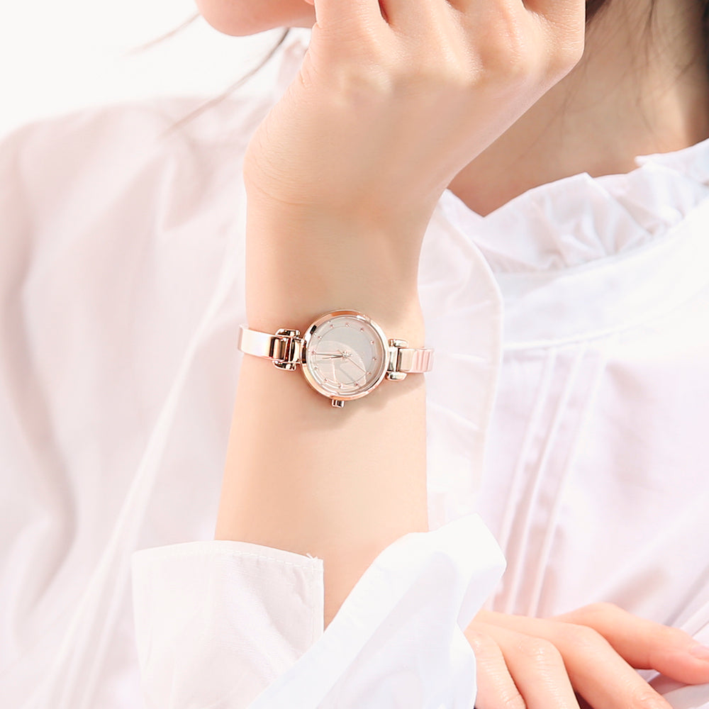 OST - Lovely Dot Rose Gold Women's Metal Watch