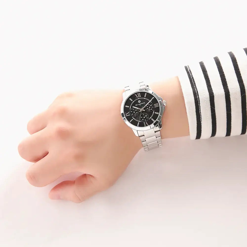 OST - Premium Timepieces Black Dial Men's Couple's Metal Watch - OST - Watch - Harumio