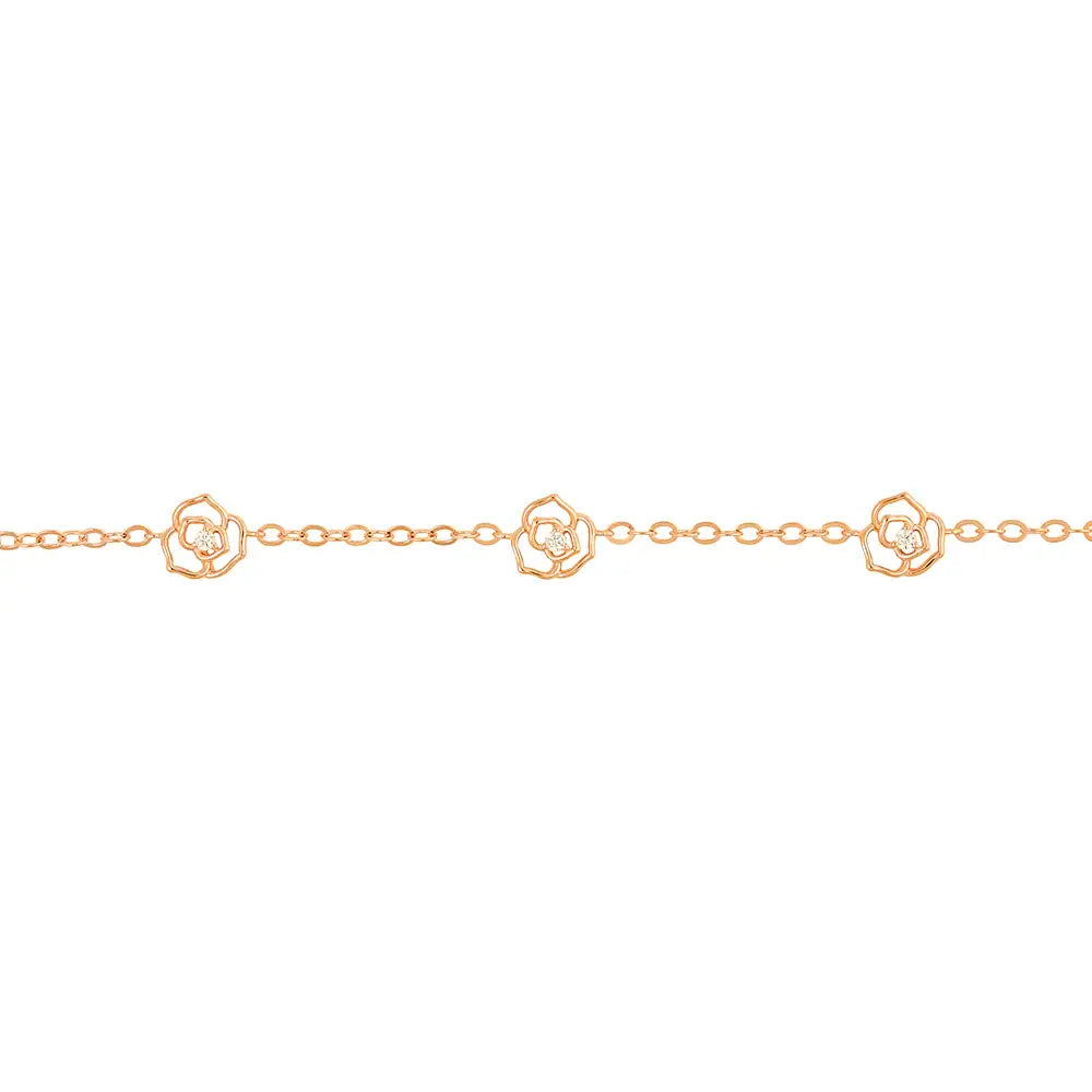 OST - Elegant Rose Garden Rose Gold Bracelet - OST - Jewelry - Harumio
