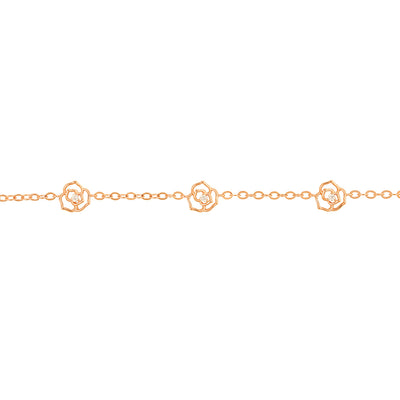 OST - Elegant Rose Garden Rose Gold Bracelet