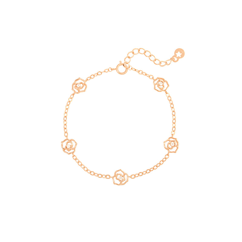 OST - Elegant Rose Garden Rose Gold Bracelet