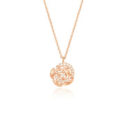 OST - Elegant Rose Garden Rose Gold Necklace - OST - Jewelry - Harumio