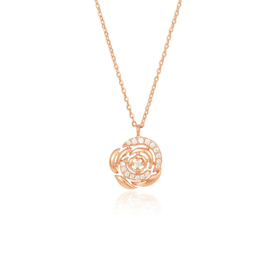 OST - Elegant Rose Garden Rose Gold Necklace - OST - Jewelry - Harumio