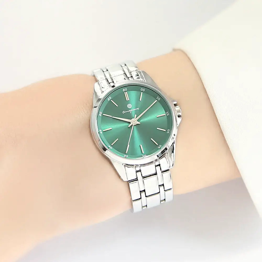 OST - Vivid Deep Green Silver Women's Metal Watch - OST - Watch - Harumio