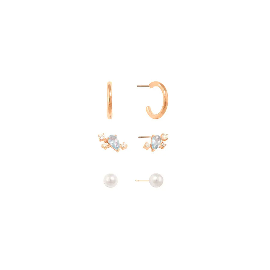 OST - Blue Point Rose Gold Package Earrings - OST - Jewelry - Harumio
