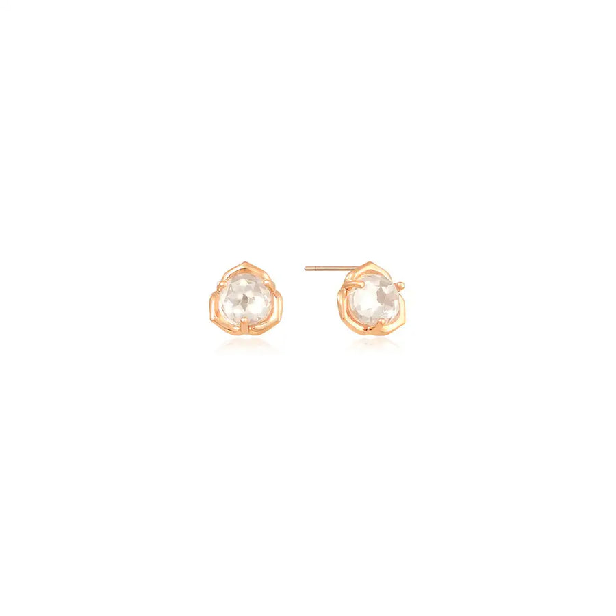 OST - Rose Flower Rose Gold Earrings - OST - Jewelry - Harumio