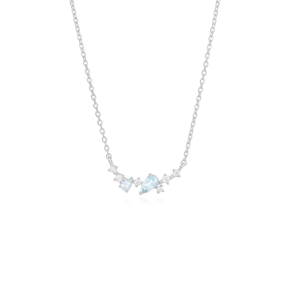 OST - Blue Point Silver Necklace - OST - Jewelry - Harumio