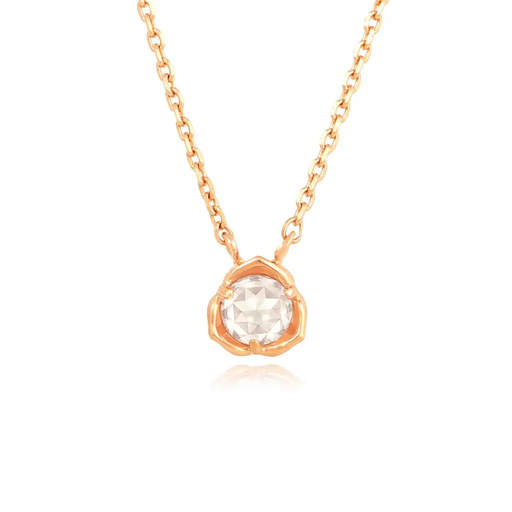 OST - Rose Flower Rose Gold Necklace - OST - Jewelry - Harumio