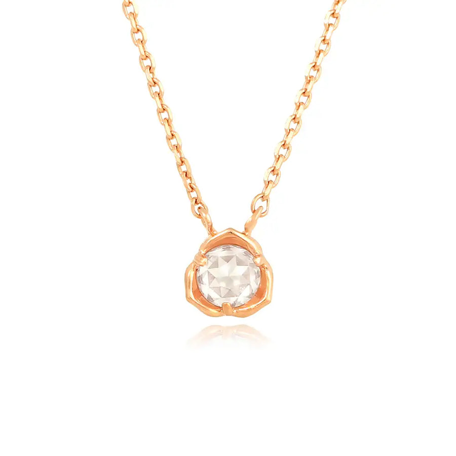 OST - Rose Flower Rose Gold Necklace - OST - Jewelry - Harumio