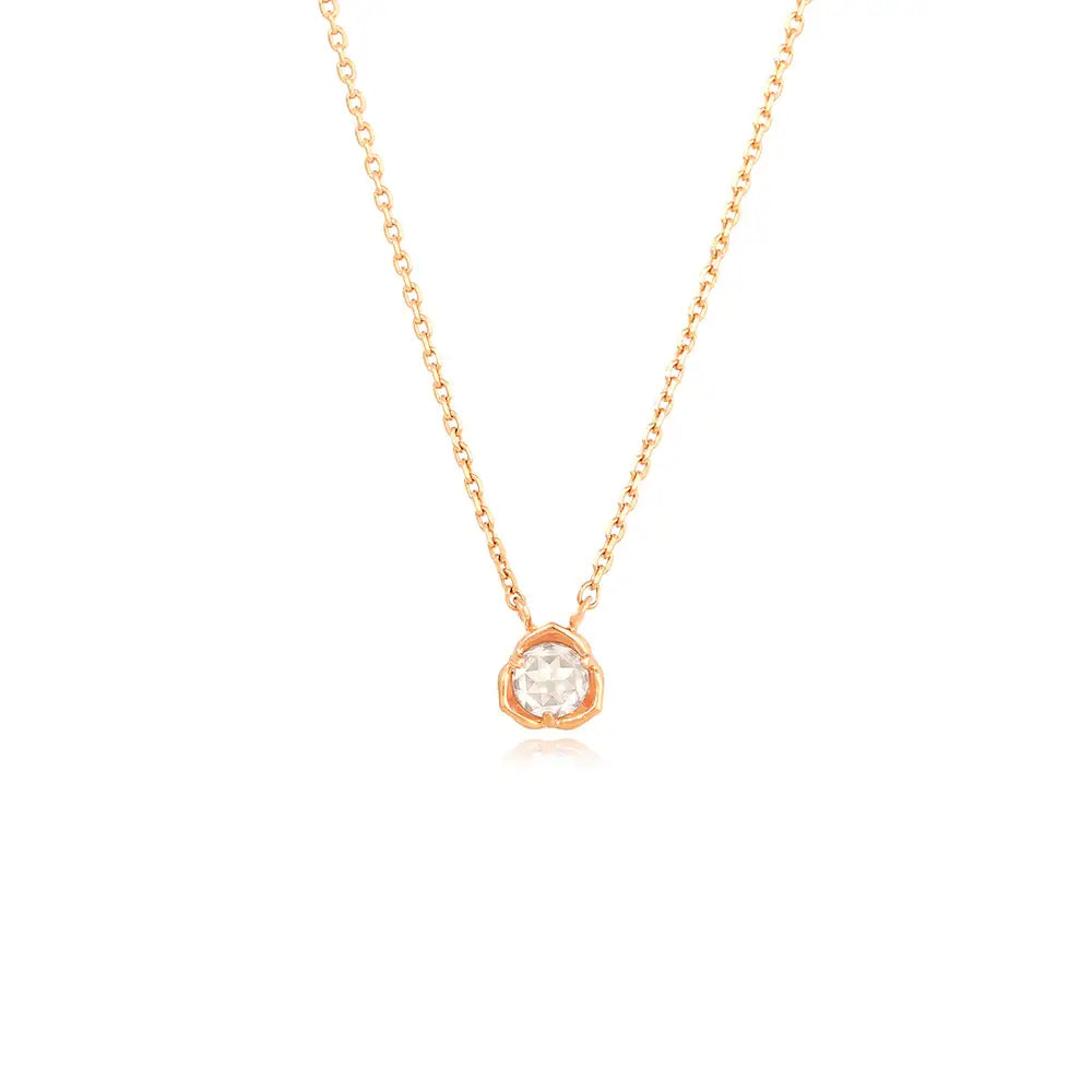 OST - Rose Flower Rose Gold Necklace - OST - Jewelry - Harumio
