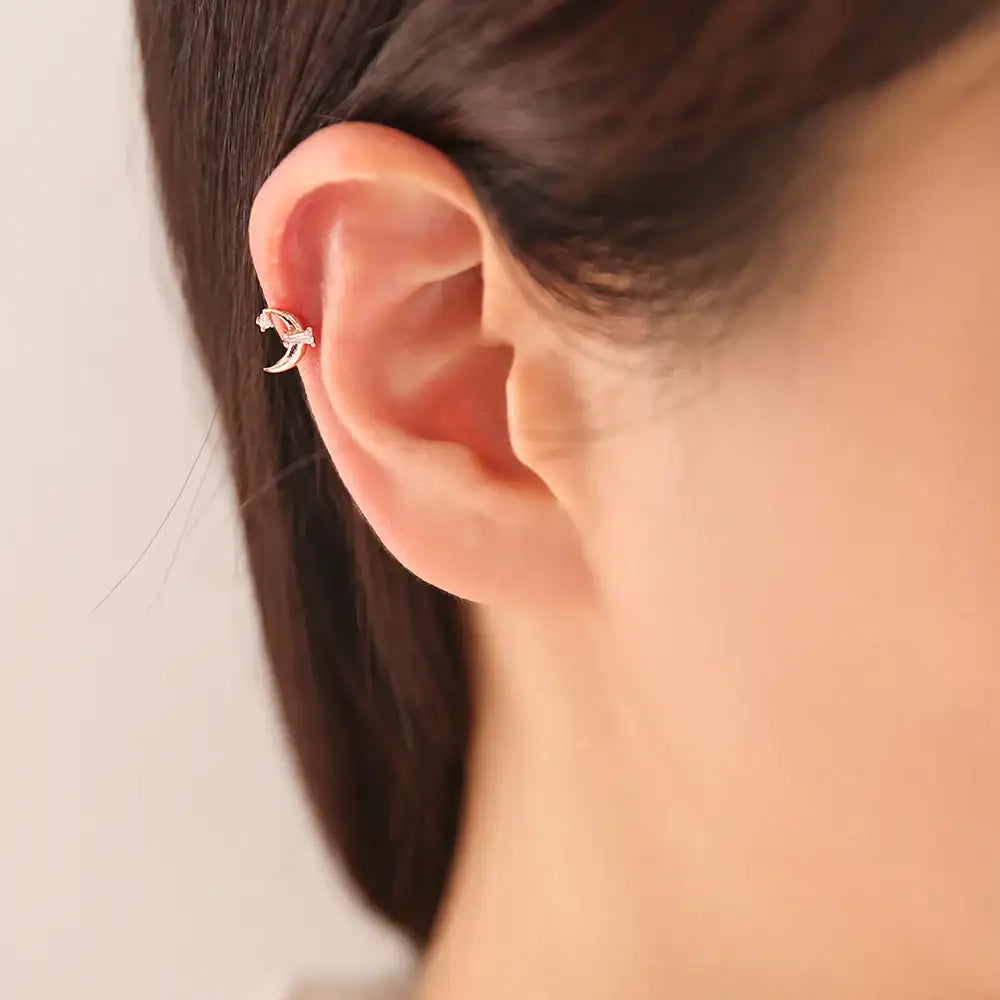 OST - Moonlight Poom Rose Gold Ear Pierce - OST - Jewelry - Harumio