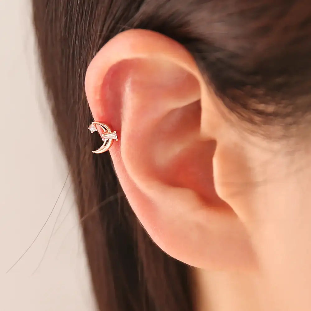 OST - Moonlight Poom Rose Gold Ear Pierce - OST - Jewelry - Harumio