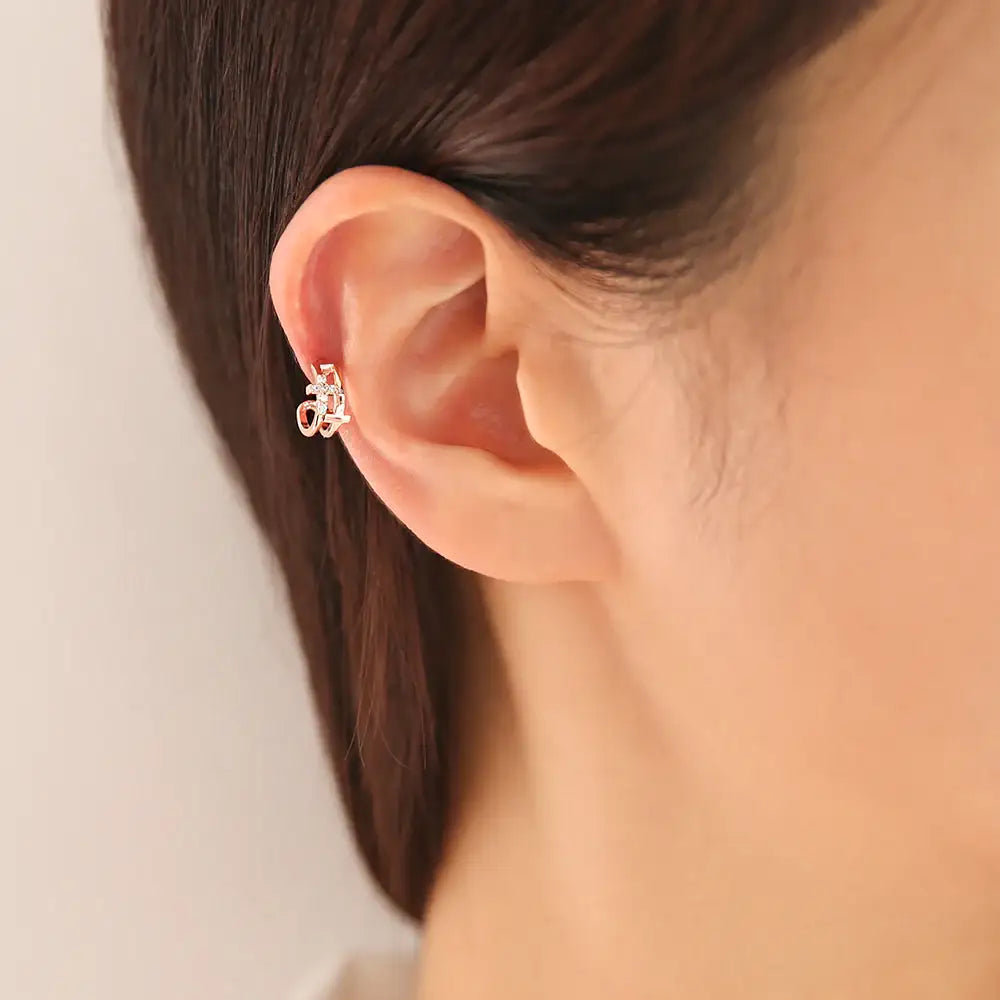 OST - Mini Simple Shape Rose Gold Ear Pierce