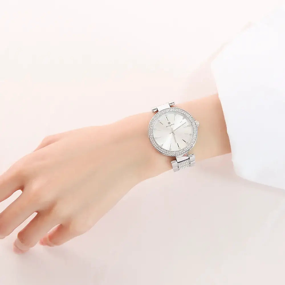 OST - Simple Cubic Round Women's Metal Watch - OST - Watch - Harumio
