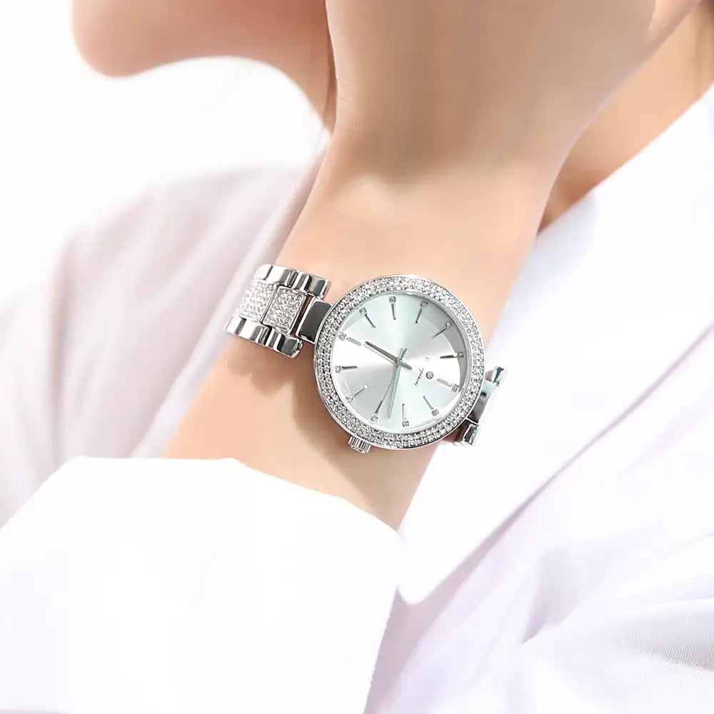 OST - Simple Cubic Round Women's Metal Watch - OST - Watch - Harumio