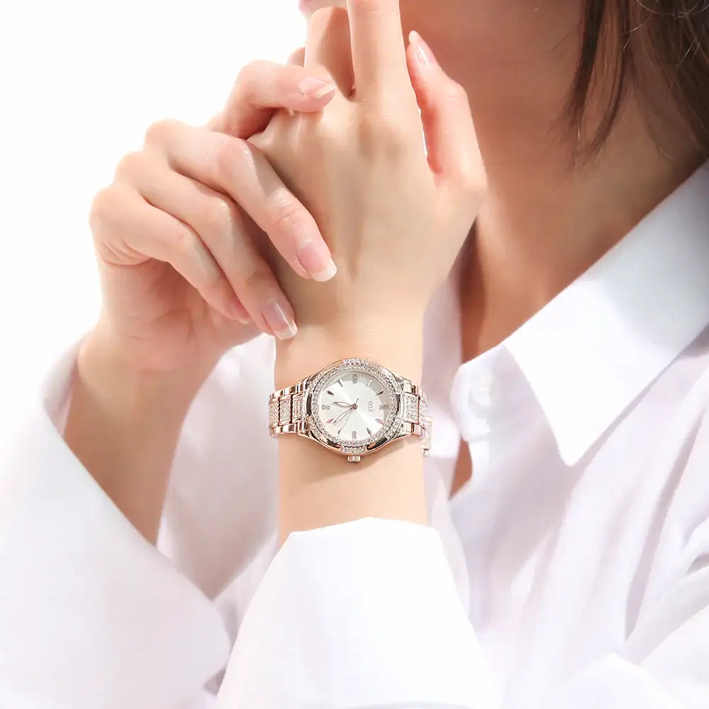 OST - Cubic Round Women's Metal Watch - OST - Watch - Harumio